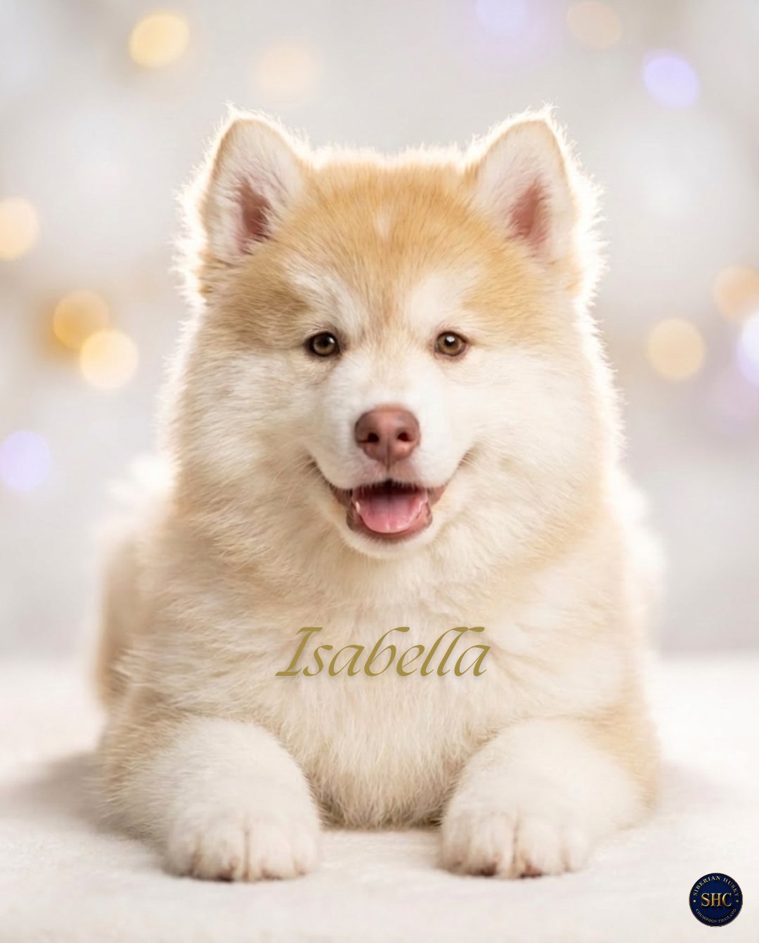 Isabella ลูกไซบีเรียนฮัสกี้ เพศเมีย สีคอปเปอร์มาตรฐาน
